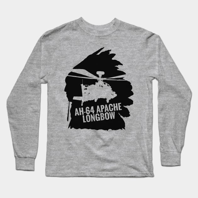 AH-64 Apache Longbow Long Sleeve T-Shirt by MeowX3